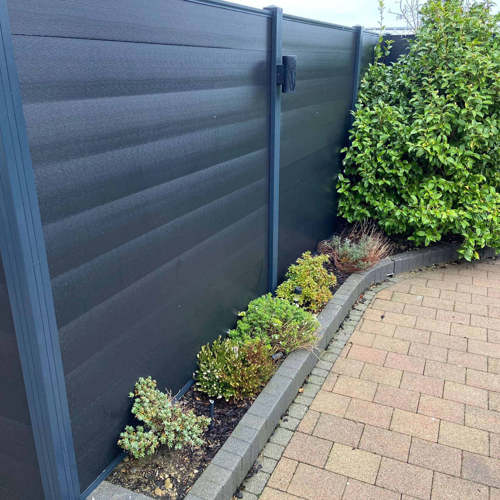 Composite plastic fencing